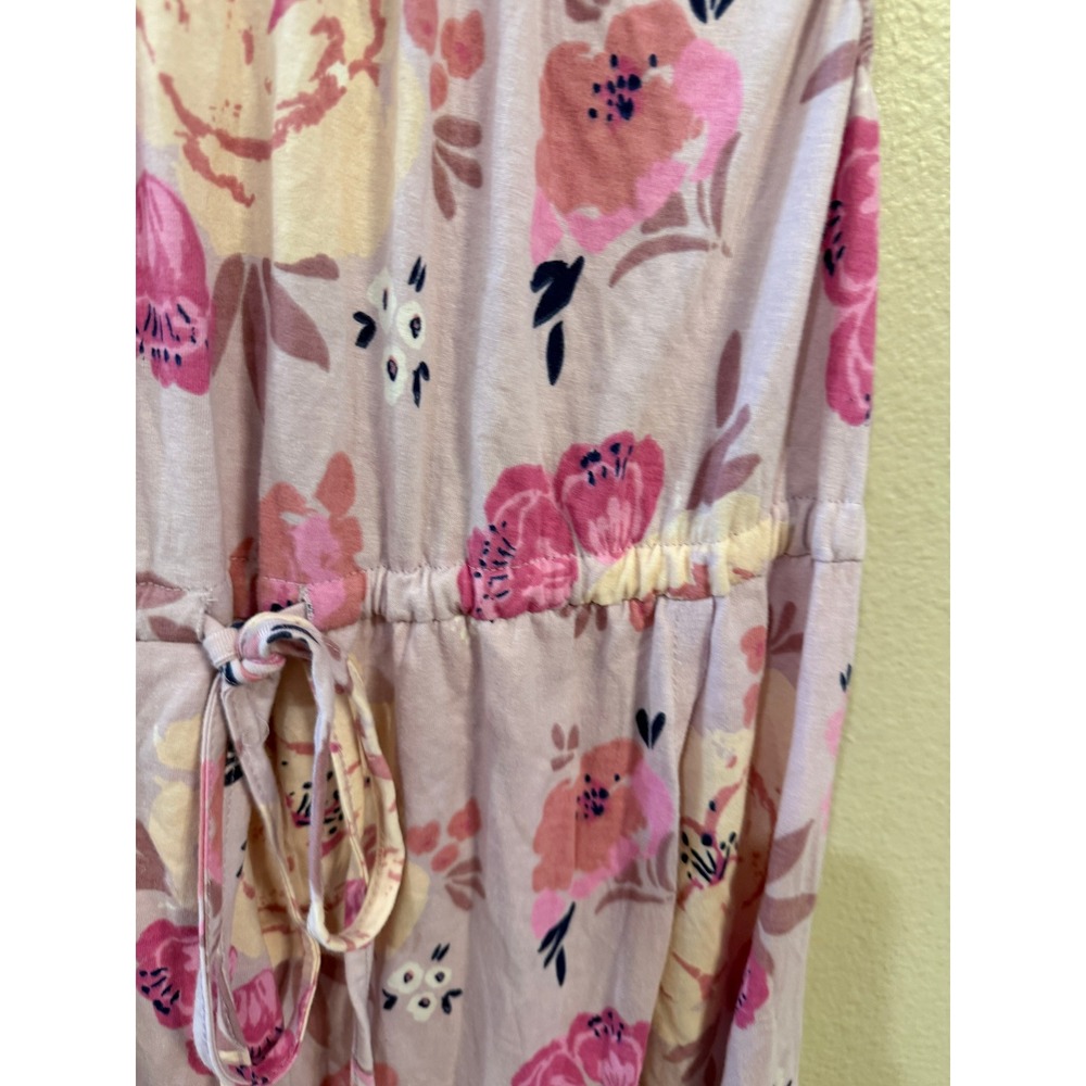 Baby Be Mine Maternity Nursing Nightgown Women SM Pink Floral Excellent Cotton - Picture 2 of 8